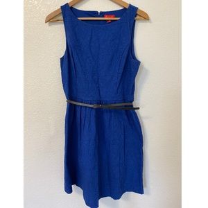 Elle Dresses - Elle Navy Blue Lace Pattern Dress Elle Dresses - Elle Navy Blue Lace Pattern Dress